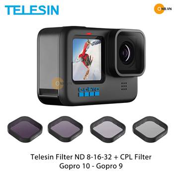 Telesin Gopro 11 10 9 Filter ND 8 16 32 và CPL Filter
