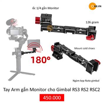 Thanh gắn Monitor cho Gimbal RS3 RS2 RSC2 mới 2023