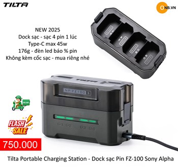 Tilta Portable Charging Station - Dock sạc Pin Fz100 Sony Alpha