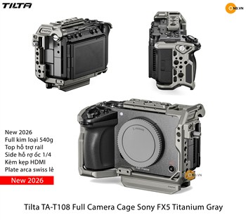 Tilta TA-T108 Full Camera Cage Sony FX5 Titanium Gray