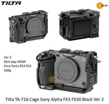 Tilta TA-T16 Cage Sony Alpha FX3 FX30 Black Ver 2