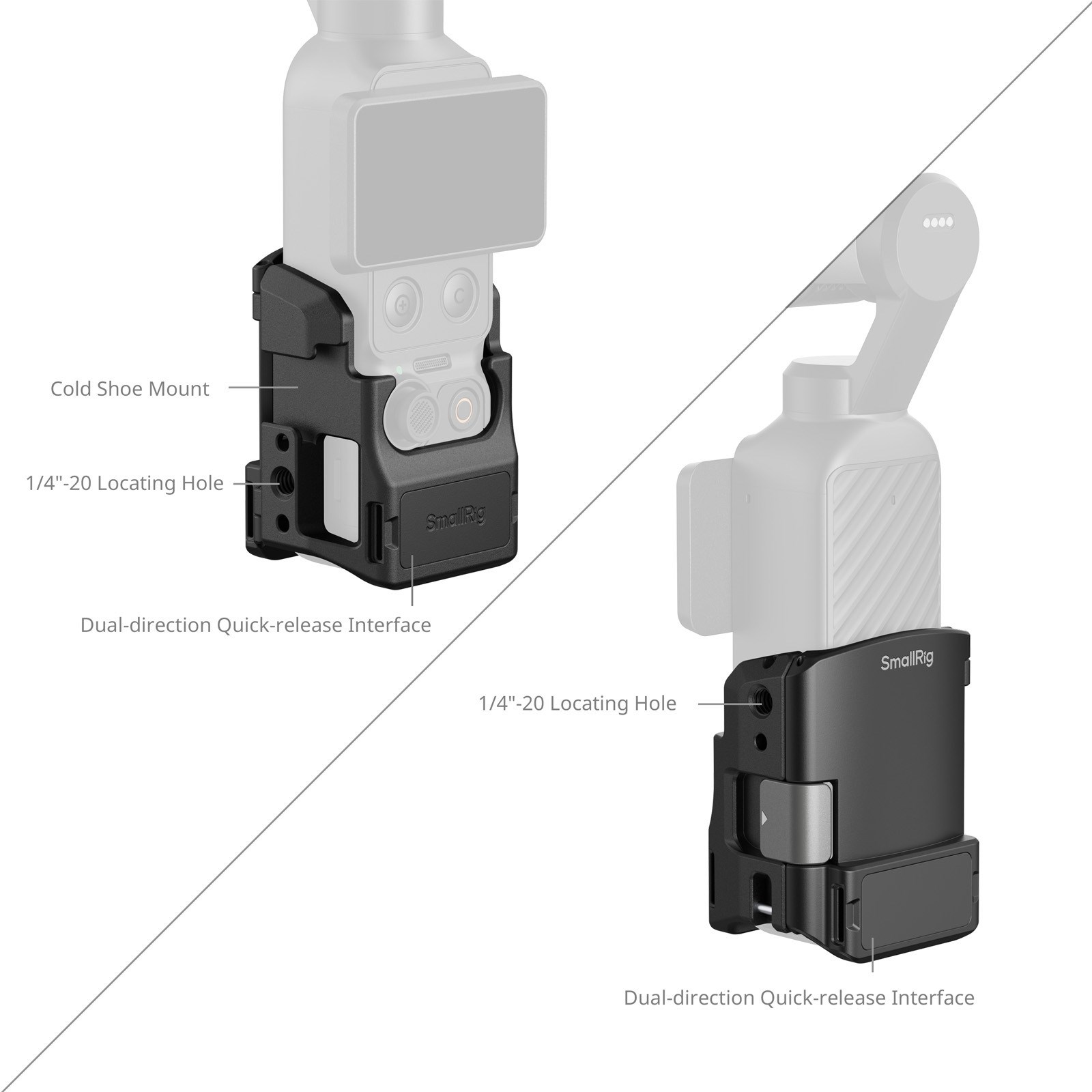 SmallRig Cage Khung Vlog cho Osmo Pocket 4P-4-3 bản Basic 6002